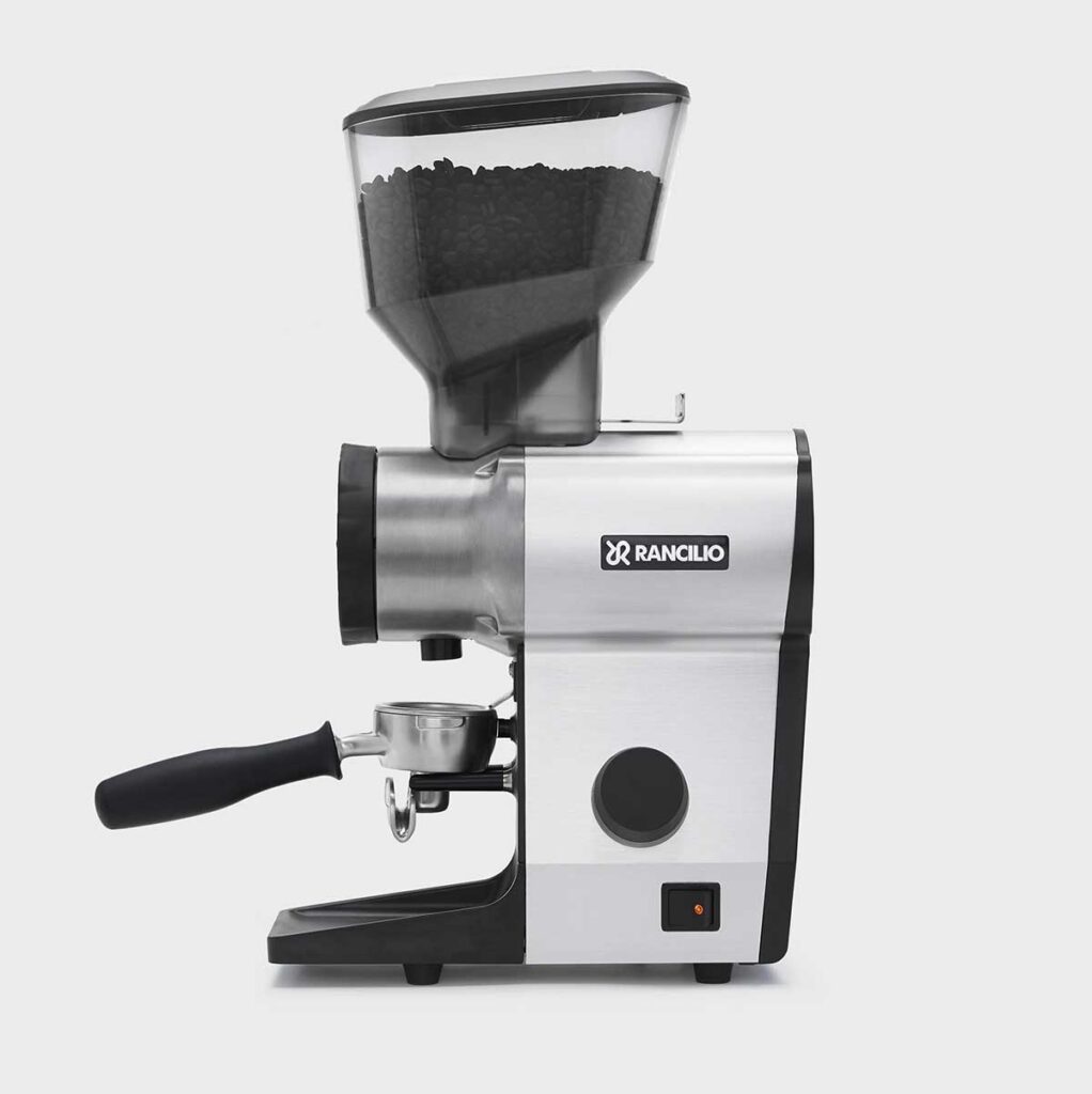 Molinillo de cafe café Rancilio v50 lateral