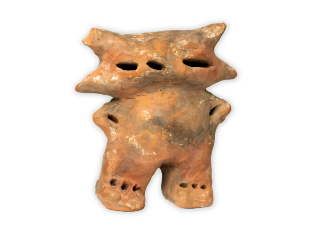 Réplica en cerámica de la diosa Icaque, la figura de los cuicas de Trujillo que inspira el isotipo de Boconó